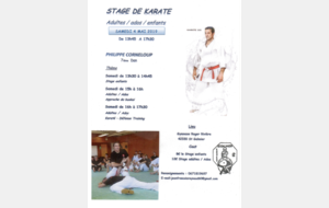 Stage St Galmier le 04 mai