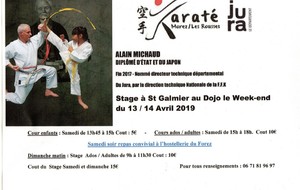 Stage St Galmier 13 & 14 avril